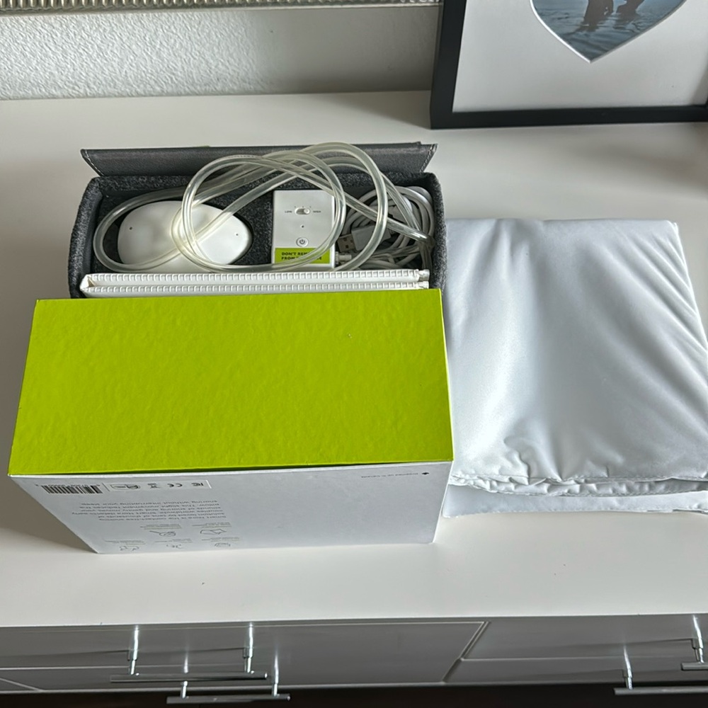 White and Green Home Device